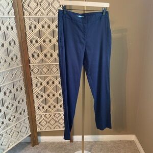 Antonio‎ Melani Navy Blue Linen Blend Pants Size 6 NWT